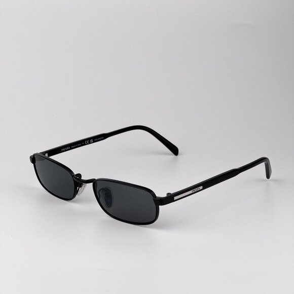 Prada PRB54S Polarized Sunglasses – Black Rectangle Frame Grey | Model 1AB5Z1 - Picture 6 of 11